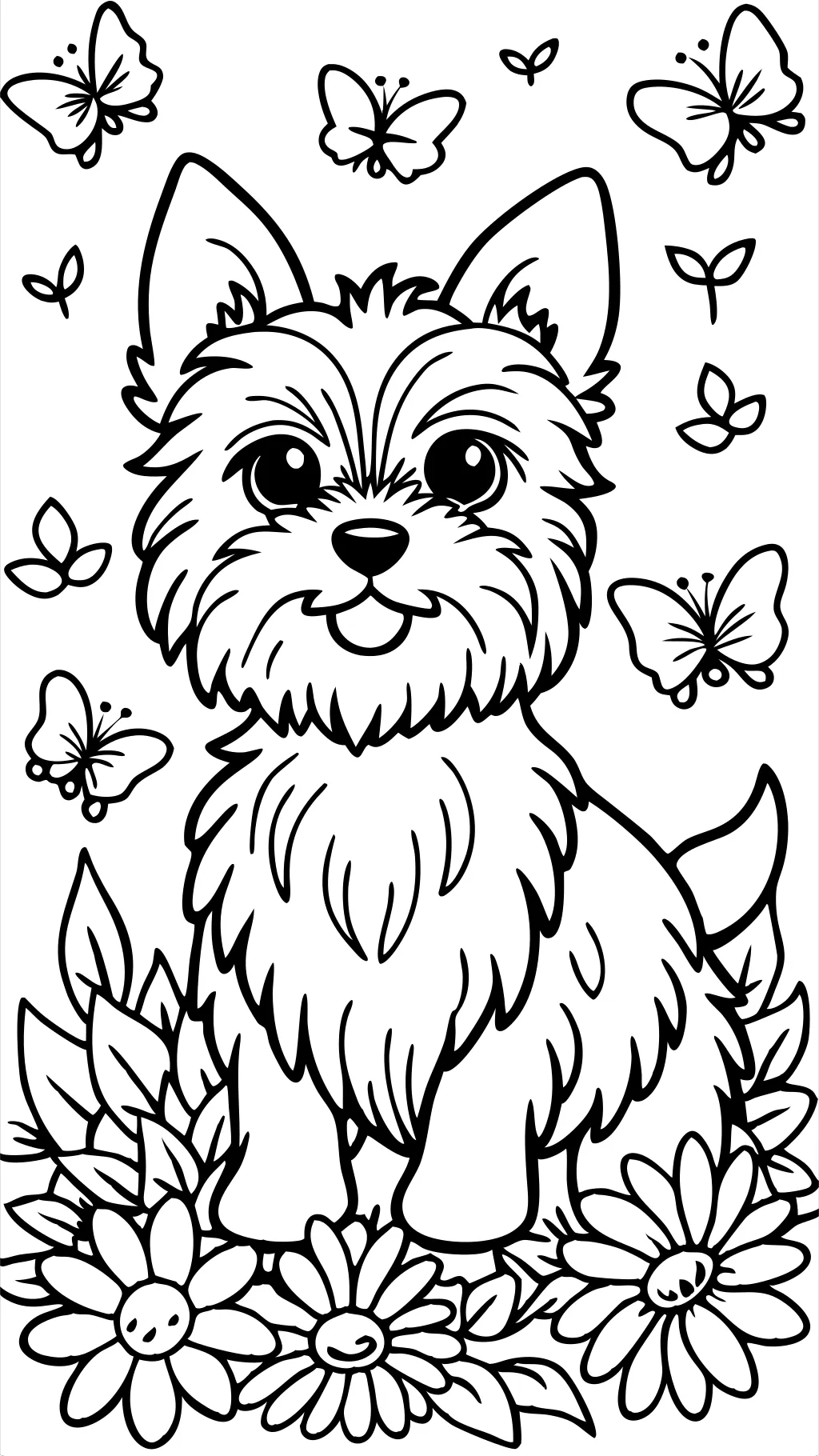 páginas para colorear de Yorkie